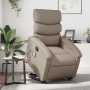 Sillón reclinable de masaje eléctrico cuero sintético capuchino de , Sillones - Ref: Foro24-3204067, Precio: 357,66 €, Descue...