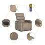 Sillón reclinable de masaje eléctrico cuero sintético capuchino de , Sillones - Ref: Foro24-3204067, Precio: 357,66 €, Descue...