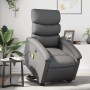 Sillón reclinable de masaje de pie cuero artificial gris de , Sillones - Ref: Foro24-3204050, Precio: 267,93 €, Descuento: %