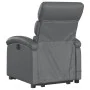 Sillón reclinable de masaje de pie cuero artificial gris de , Sillones - Ref: Foro24-3204050, Precio: 286,67 €, Descuento: %