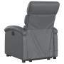 Sillón reclinable de masaje de pie cuero artificial gris de , Sillones - Ref: Foro24-3204050, Precio: 267,93 €, Descuento: %