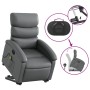 Sillón reclinable de masaje de pie cuero artificial gris de , Sillones - Ref: Foro24-3204050, Precio: 267,93 €, Descuento: %