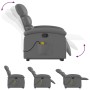 Sillón reclinable de masaje de pie cuero artificial gris de , Sillones - Ref: Foro24-3204050, Precio: 267,93 €, Descuento: %