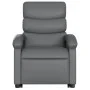 Sillón reclinable de masaje de pie cuero artificial gris de , Sillones - Ref: Foro24-3204050, Precio: 286,67 €, Descuento: %