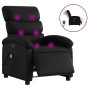Sillón de masaje reclinable eléctrico cuero sintético negro de , Sillones - Ref: Foro24-3204033, Precio: 250,63 €, Descuento: %