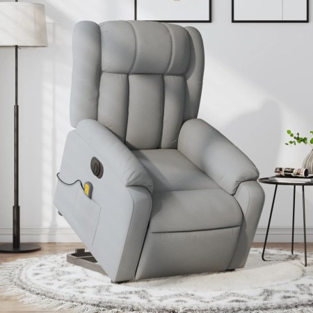 Sillón de masaje eléctrico reclinable elevable tela gris claro de , Sillones - Ref: Foro24-3205352, Precio: 331,39 €, Descuen...