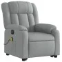Light gray fabric electric reclining and lifting massage chair by , Armchairs - Ref: Foro24-3205352, Price: 355,79 €, Discoun...