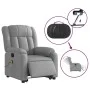 Light gray fabric electric reclining and lifting massage chair by , Armchairs - Ref: Foro24-3205352, Price: 355,79 €, Discoun...