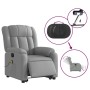 Sillón de masaje eléctrico reclinable elevable tela gris claro de , Sillones - Ref: Foro24-3205352, Precio: 331,39 €, Descuen...