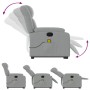 Sillón de masaje eléctrico reclinable elevable tela gris claro de , Sillones - Ref: Foro24-3205352, Precio: 331,39 €, Descuen...
