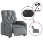 Sillón reclinable eléctrico de cuero sintético gris de , Sillones - Ref: Foro24-3204761, Precio: 251,69 €, Descuento: %