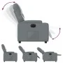 Sillón reclinable eléctrico de cuero sintético gris de , Sillones - Ref: Foro24-3204761, Precio: 251,69 €, Descuento: %