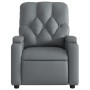 Sillón reclinable eléctrico de cuero sintético gris de , Sillones - Ref: Foro24-3204761, Precio: 242,63 €, Descuento: %