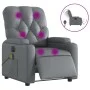 Sillón de masaje reclinable eléctrico cuero sintético gris de , Sillones - Ref: Foro24-3204768, Precio: 267,19 €, Descuento: %