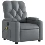 Sillón de masaje reclinable eléctrico cuero sintético gris de , Sillones - Ref: Foro24-3204768, Precio: 267,19 €, Descuento: %