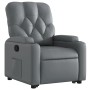 Sillón reclinable elevable cuero artificial gris de , Sillones - Ref: Foro24-3204775, Precio: 265,63 €, Descuento: %