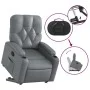 Sillón reclinable elevable cuero artificial gris de , Sillones - Ref: Foro24-3204775, Precio: 284,54 €, Descuento: %