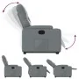 Sillón reclinable elevable cuero artificial gris de , Sillones - Ref: Foro24-3204775, Precio: 284,54 €, Descuento: %