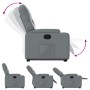 Sillón reclinable elevable cuero artificial gris de , Sillones - Ref: Foro24-3204775, Precio: 265,63 €, Descuento: %