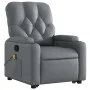 Sillón reclinable de masaje de pie cuero artificial gris de , Sillones - Ref: Foro24-3204782, Precio: 300,31 €, Descuento: %