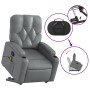 Sillón reclinable de masaje de pie cuero artificial gris de , Sillones - Ref: Foro24-3204782, Precio: 294,43 €, Descuento: %