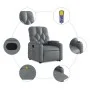 Sillón reclinable de masaje de pie cuero artificial gris de , Sillones - Ref: Foro24-3204782, Precio: 300,31 €, Descuento: %