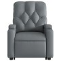 Sillón reclinable de masaje de pie cuero artificial gris de , Sillones - Ref: Foro24-3204782, Precio: 294,43 €, Descuento: %