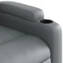 Sillón reclinable de masaje de pie cuero artificial gris de , Sillones - Ref: Foro24-3204782, Precio: 300,31 €, Descuento: %