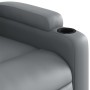 Sillón reclinable elevable eléctrico de cuero sintético gris de , Sillones - Ref: Foro24-3204789, Precio: 313,56 €, Descuento: %