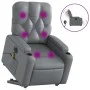 Sillón de masaje elevable eléctrico cuero sintético gris de , Sillones - Ref: Foro24-3204796, Precio: 350,91 €, Descuento: %