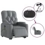 Sillón de masaje elevable eléctrico cuero sintético gris de , Sillones - Ref: Foro24-3204796, Precio: 350,91 €, Descuento: %