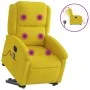Sillón reclinable masaje eléctrico elevable terciopelo amarillo de , Sillones - Ref: Foro24-3204340, Precio: 360,71 €, Descue...