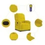 Sillón reclinable masaje eléctrico elevable terciopelo amarillo de , Sillones - Ref: Foro24-3204340, Precio: 360,71 €, Descue...