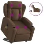 Sillón de masaje eléctrico reclinable elevable tela marrón de , Sillones - Ref: Foro24-3204522, Precio: 372,86 €, Descuento: %