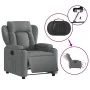 Dark gray fabric electric recliner. by , Armchairs - Ref: Foro24-3204459, Price: 294,74 €, Discount: %