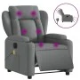 Sillón reclinable de masaje eléctrico tela gris oscuro de , Sillones - Ref: Foro24-3204471, Precio: 287,00 €, Descuento: %