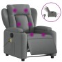 Sillón reclinable de masaje eléctrico tela gris oscuro de , Sillones - Ref: Foro24-3204471, Precio: 280,10 €, Descuento: %
