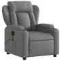 Sillón reclinable de masaje eléctrico tela gris oscuro de , Sillones - Ref: Foro24-3204471, Precio: 287,00 €, Descuento: %