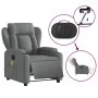 Sillón reclinable de masaje eléctrico tela gris oscuro de , Sillones - Ref: Foro24-3204471, Precio: 287,00 €, Descuento: %
