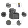 Sillón reclinable de masaje eléctrico tela gris oscuro de , Sillones - Ref: Foro24-3204471, Precio: 287,00 €, Descuento: %