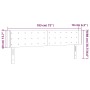 Cabecero con LED de tela gris claro 183x16x78/88 cm de vidaXL, Cabeceros y pies de cama - Ref: Foro24-3123684, Precio: 76,85 ...