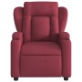 Sillón de masaje reclinable eléctrico tela rojo tinto de , Sillones - Ref: Foro24-3204473, Precio: 301,69 €, Descuento: %