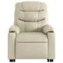 Sillón de masaje elevable eléctrico cuero sintético crema de , Sillones - Ref: Foro24-3206621, Precio: 388,31 €, Descuento: %
