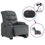 Sillón de masaje elevable eléctrico cuero sintético gris de , Sillones - Ref: Foro24-3206623, Precio: 361,04 €, Descuento: %