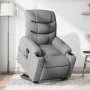 Sillón de masaje reclinable de pie de tela gris claro de , Sillones - Ref: Foro24-3206654, Precio: 350,05 €, Descuento: %