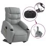 Sillón de masaje reclinable de pie de tela gris claro de , Sillones - Ref: Foro24-3206654, Precio: 350,05 €, Descuento: %