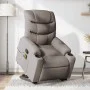 Sillón reclinable de masaje elevable tela gris taupé de , Sillones - Ref: Foro24-3206661, Precio: 327,39 €, Descuento: %
