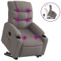Sillón reclinable de masaje elevable tela gris taupé de , Sillones - Ref: Foro24-3206661, Precio: 309,43 €, Descuento: %