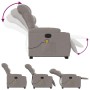 Sillón reclinable de masaje elevable tela gris taupé de , Sillones - Ref: Foro24-3206661, Precio: 309,43 €, Descuento: %