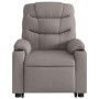 Sillón reclinable de masaje elevable tela gris taupé de , Sillones - Ref: Foro24-3206661, Precio: 309,43 €, Descuento: %